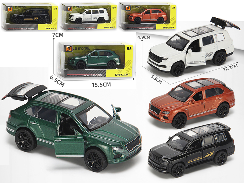 1:36 Alloy Pull Back Three-Door Off-Road Vehicle