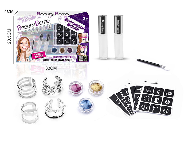 Girls Tattoo Set With Ring