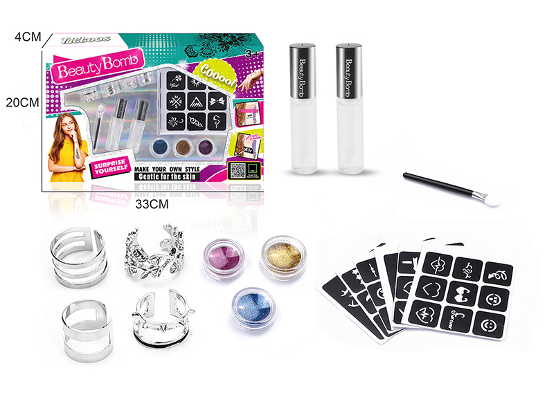 Girls Tattoo Set With Ring