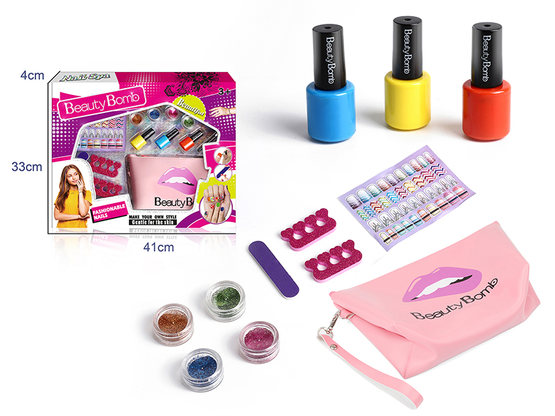 Girls Nail Art Set With Storage Bag