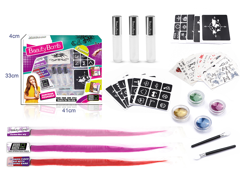 Girls Tattoo Set With Ring