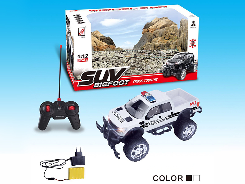 1:12 4-Channel Remote Control Bigfoot Cross Country Police Car (Included Battery)