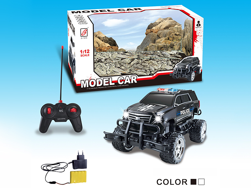 1:12 Cadillac 4-Channel Large Wheel Remote Control Police Car(Included Battery)