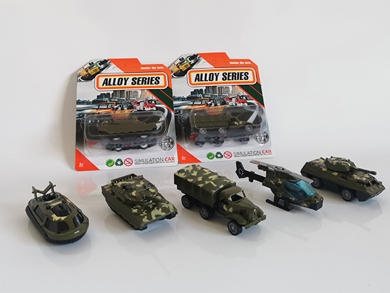 1:64 Alloy Slide Military Vehicle Set