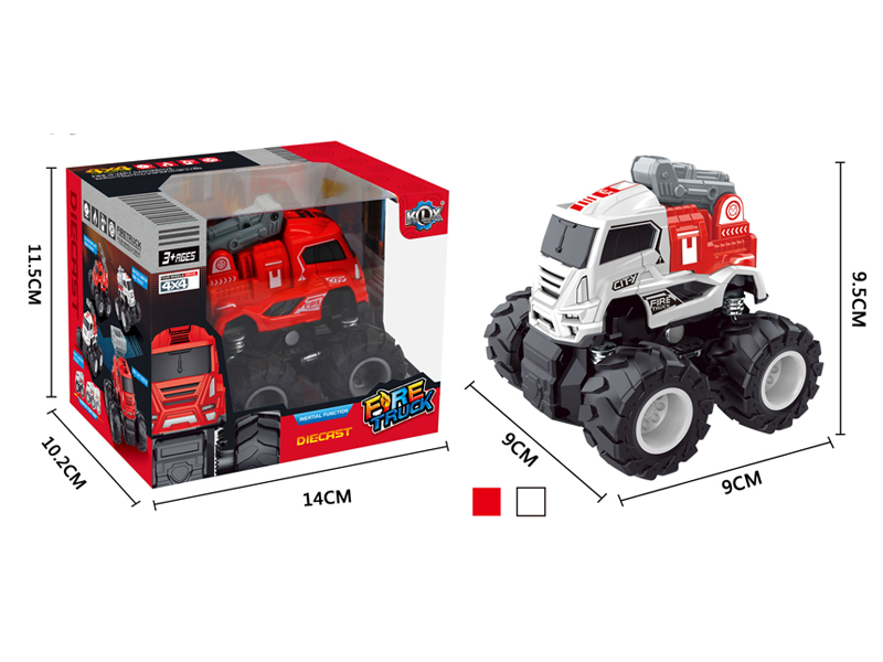 4Wd Friction Alloy Fire Truck