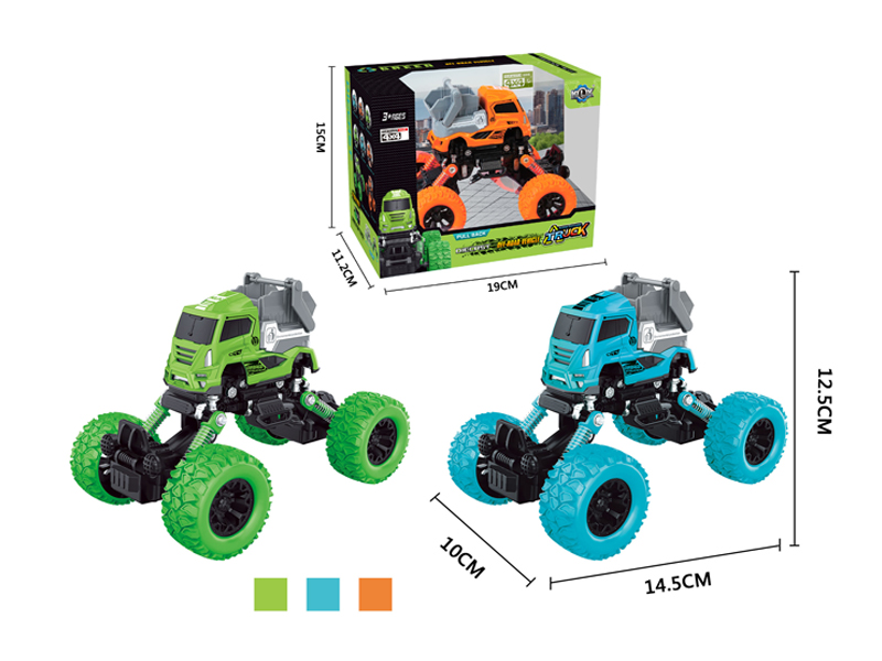 4Wd Pull Back Alloy Climbing Sanitation Vehicle