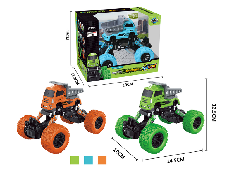 4Wd Pull Back Alloy Climbing Sanitation Vehicle