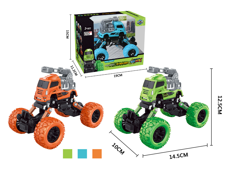 4Wd Pull Back Alloy Climbing Sanitation Vehicle