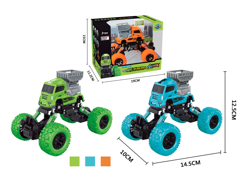 4Wd Pull Back Alloy Climbing Sanitation Vehicle