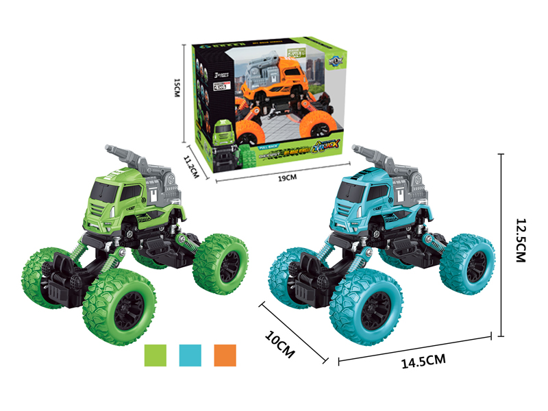 4Wd Pull Back Alloy Climbing Sanitation Vehicle