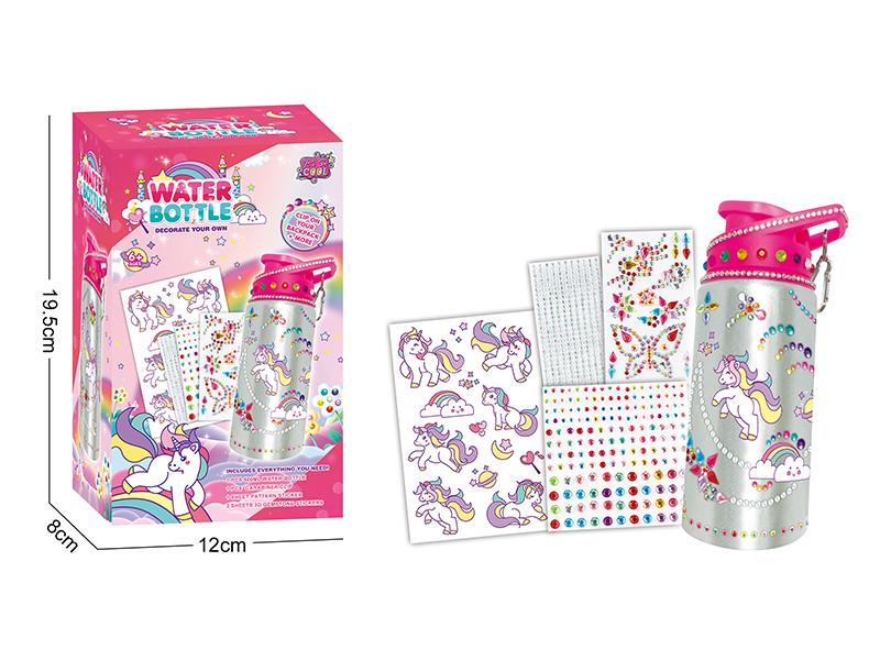 Diy Stick Drill Water Bottle - Unicorn