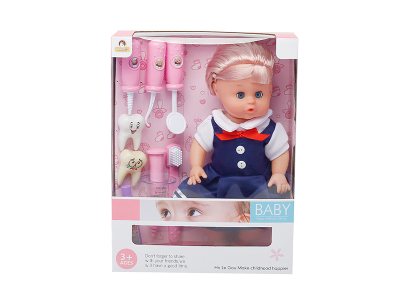 12 Inch Doll+Dentist Toys Set