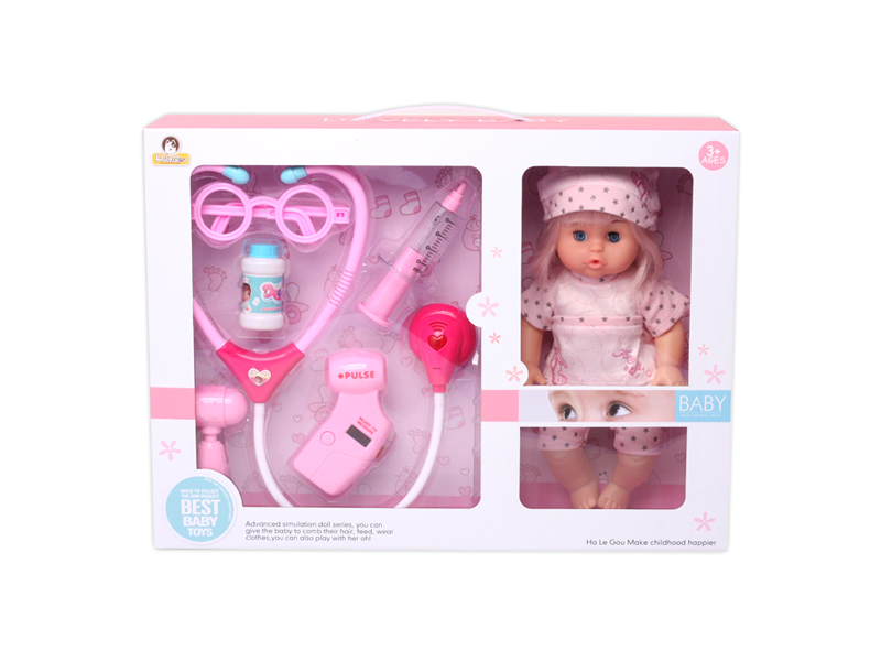 12 Inch Doll+Ic Medical Toys With Light