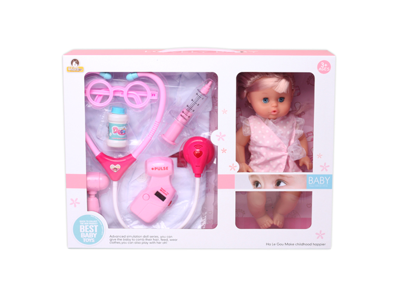 12 Inch Doll+Ic Medical Toys With Light+Clothing