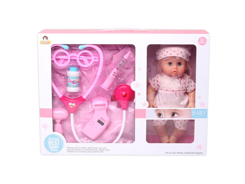 12 Inch Doll+Ic Medical Toys With Light+Clothing