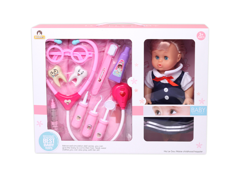 12 Inch Doll+Dentist Toys+Clothing