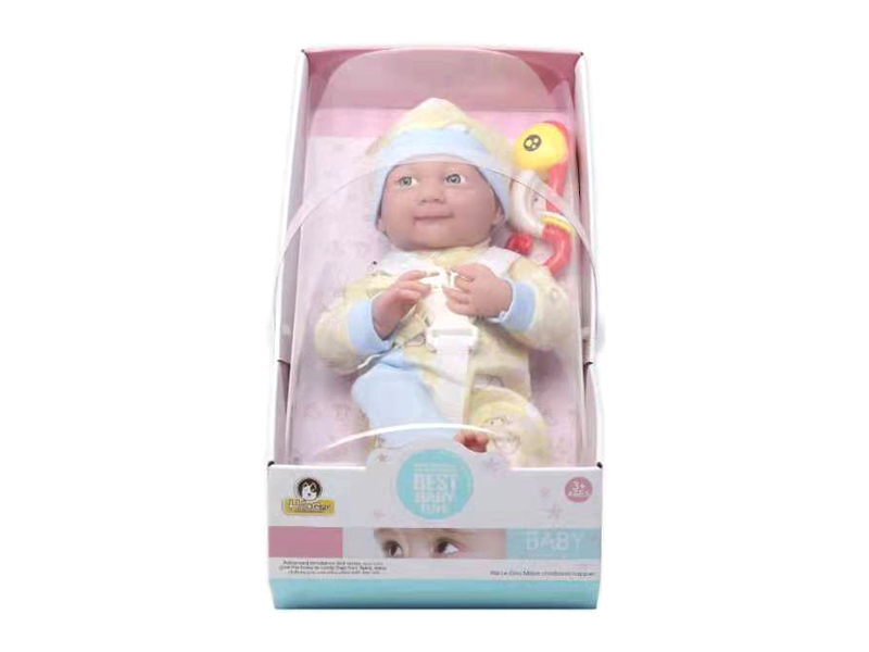 15 Inch Enamel Doll With Expression+Hippo