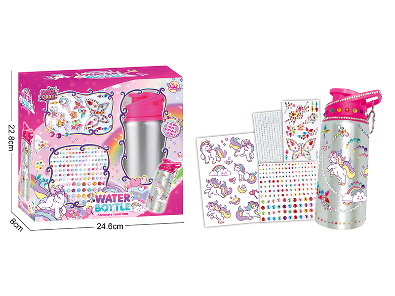 Diy Stick Drill Water Bottle - Unicorn