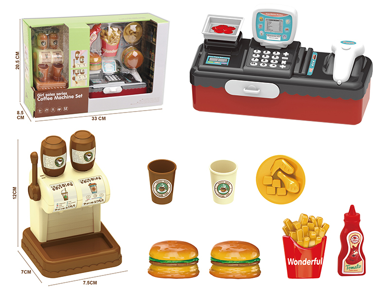 Coffee Machine  Cashier Desk Set