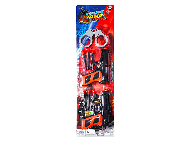 2PCS Soft Bullet Gun With Handcuff