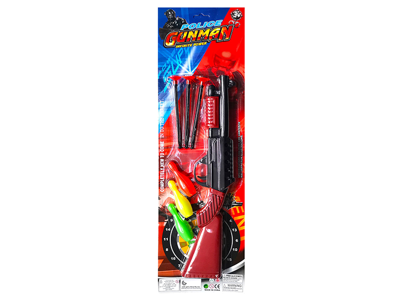 Soft Bullet Gun With 3 Bowling
