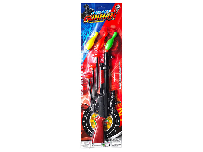 Soft Bullet Gun With 3 Bowling