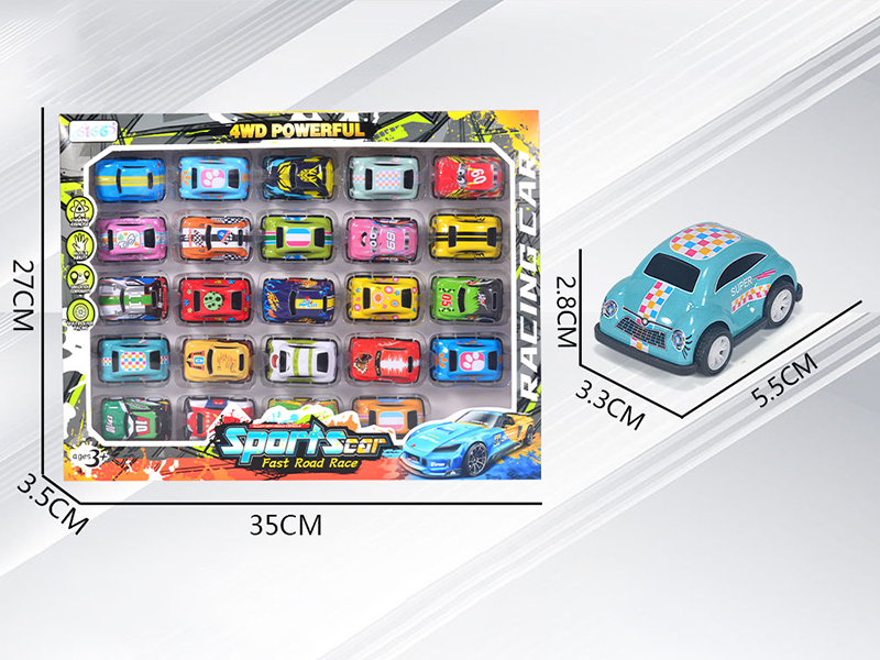 Pull Back Alloy Iron Cars 24pcs(Vintage Car,Beatles)