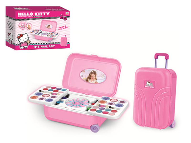 Hello Kitty Childrens Makeup Trolley Case