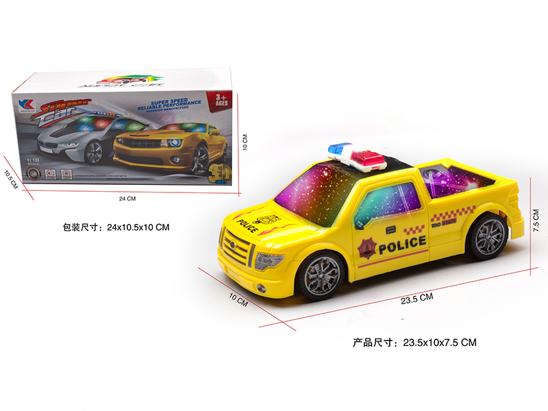 1:18 B/O Go And Bump Police Car With 3D Lights And Music