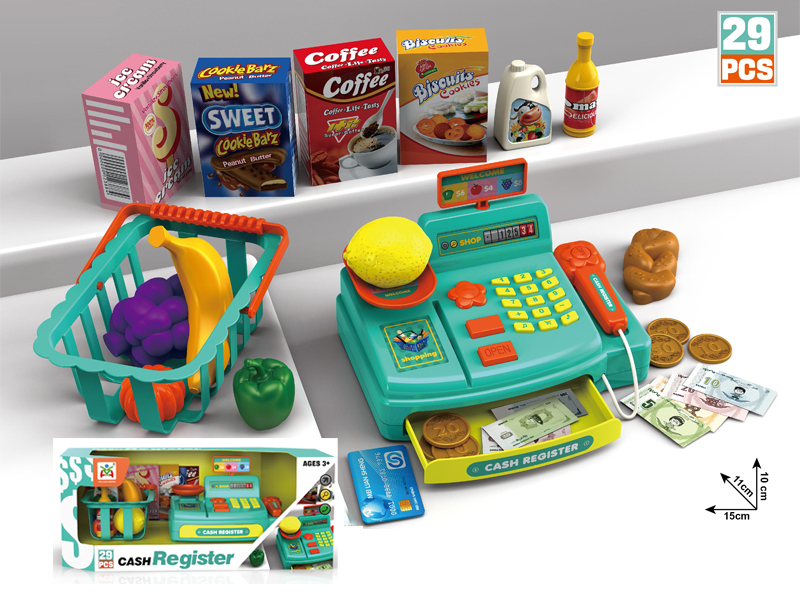 29Pcs B/O Voice Cash Register Set
