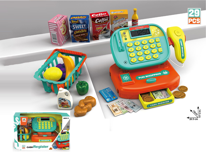 29Pcs Desktop Intelligent Cash Register Set