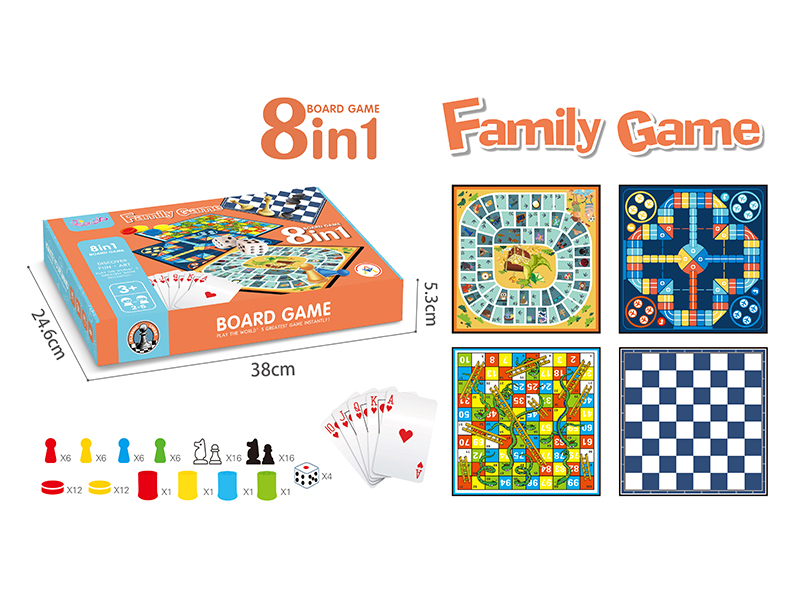 8 In 1 Chess Set