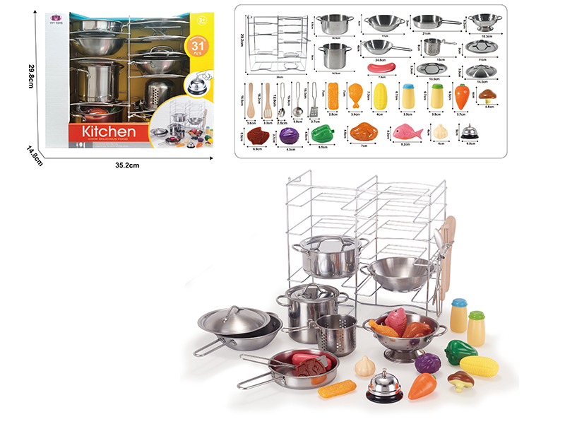 Stainless Steel Kitchen Set 31pcs