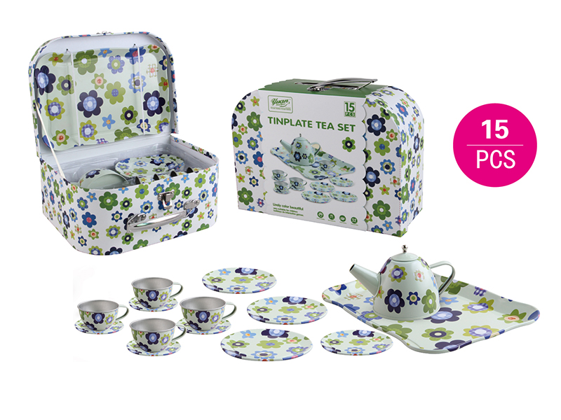 Tinplate Tea Set 15PCS