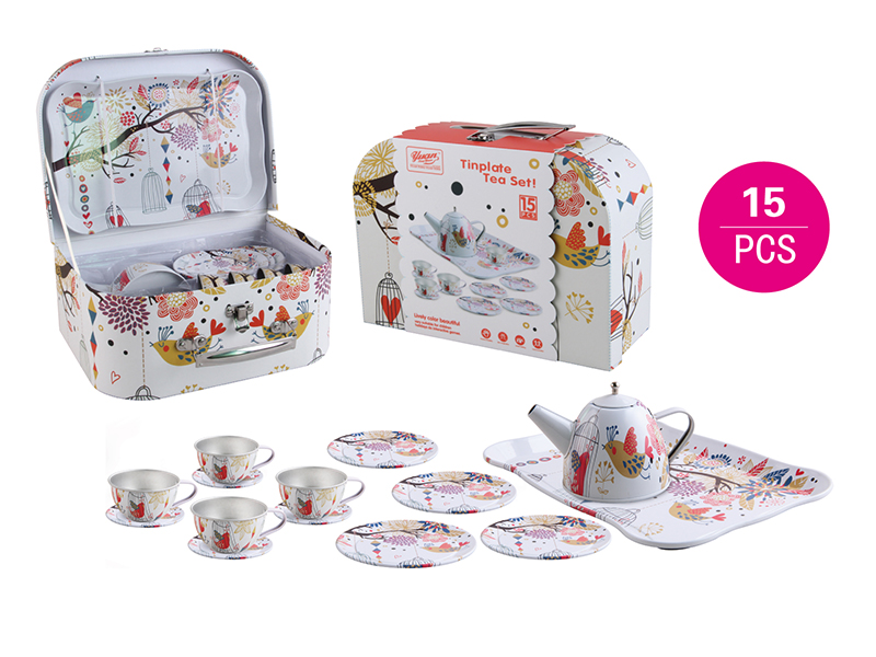 Tinplate Tea Set 15PCS