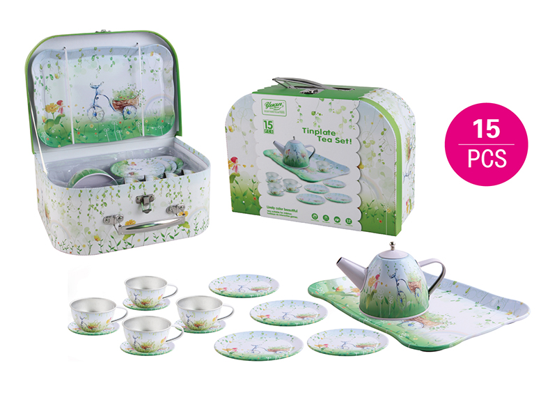 Tinplate Tea Set 15PCS