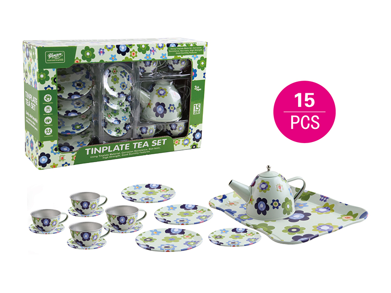 Tinplate Tea Set 15PCS
