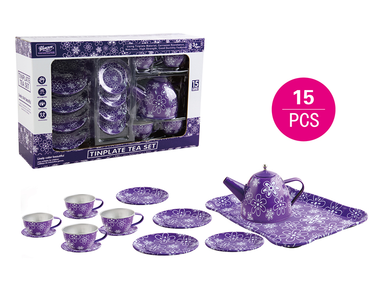 Tinplate Tea Set 15PCS