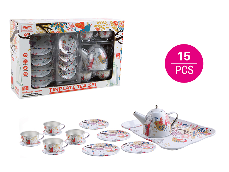 Tinplate Tea Set 15PCS