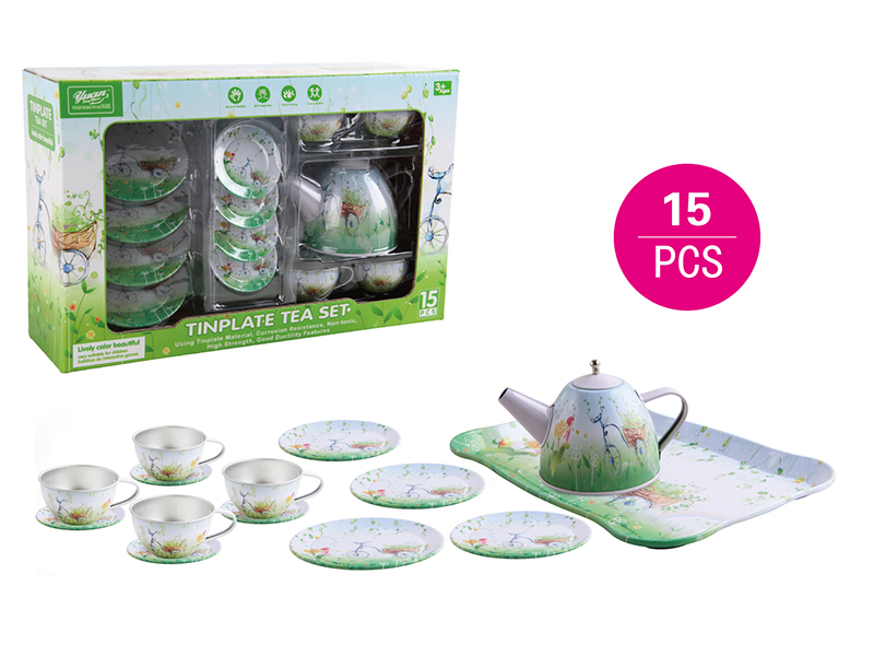 Tinplate Tea Set 15PCS