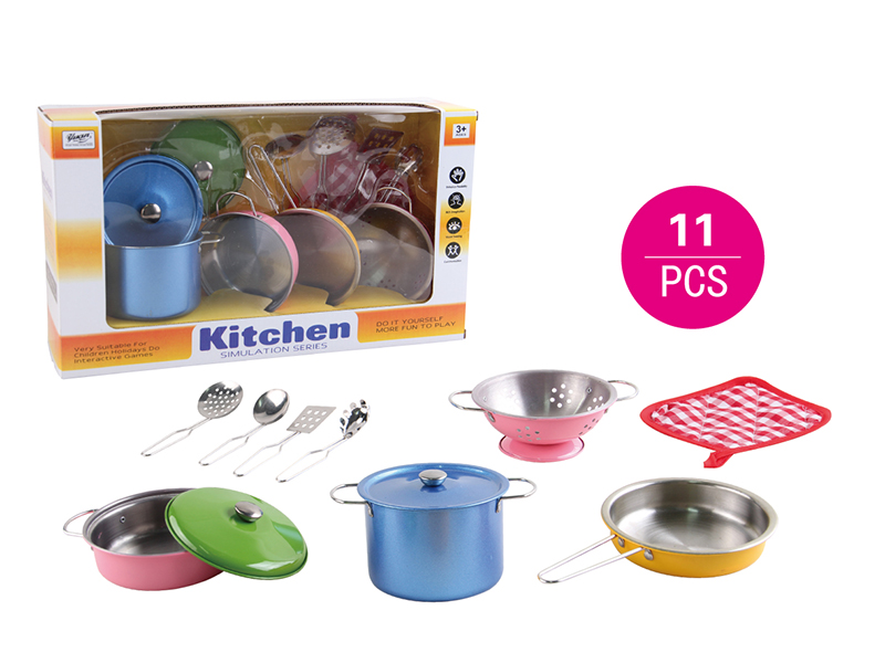 Stainless Steel Spray-Painted Kitchen Set 11PCS