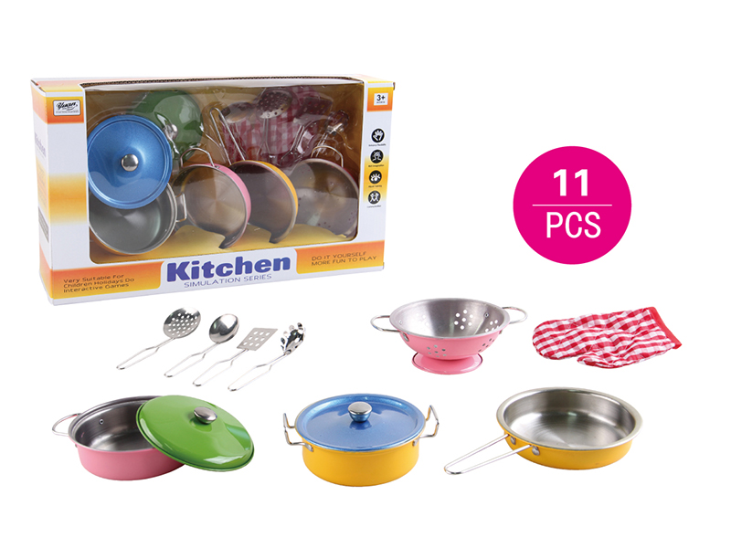 Stainless Steel Spray-Painted Kitchen Set 11PCS
