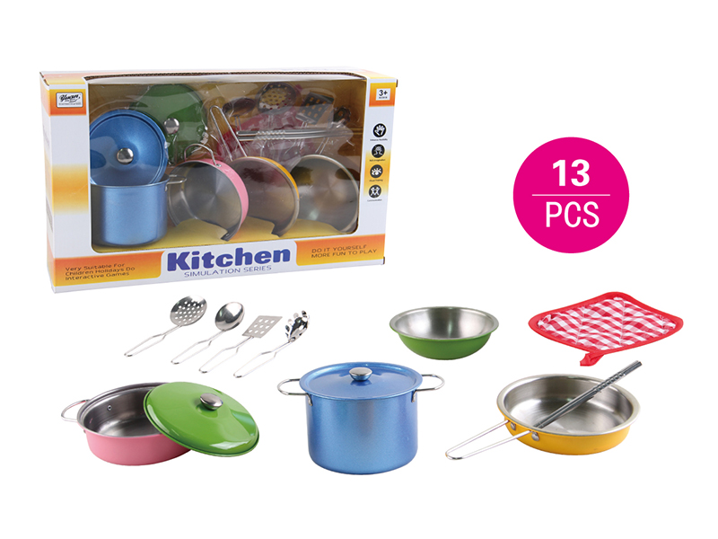 Stainless Steel Spray-Painted Kitchen Set 13PCS