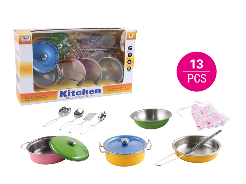 Stainless Steel Spray-Painted Kitchen Set 13PCS