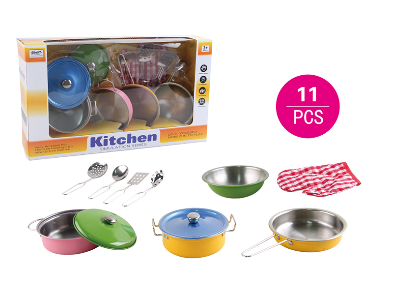 Stainless Steel Spray-Painted Kitchen Set 11PCS