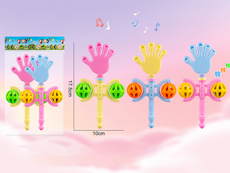 Hand Clapper Rattle 2pcs