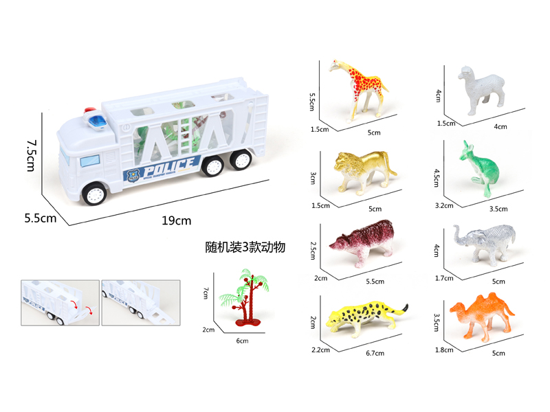 Friction Tractor With Animal