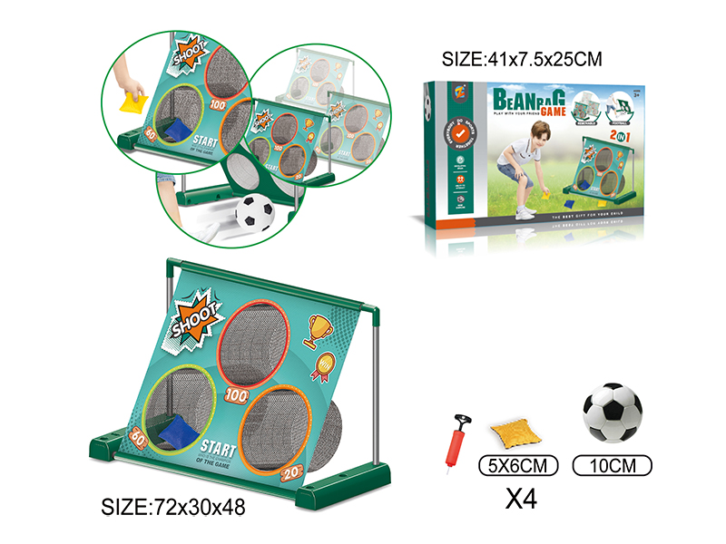 2 In 1 Mobile Football Gate+Sandbag Rack