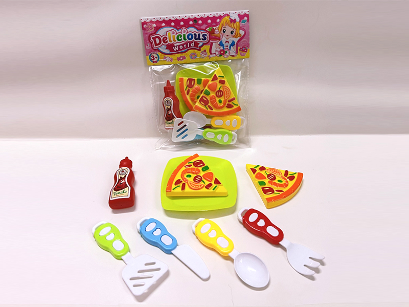 8Pcs Family Food Pizza Set