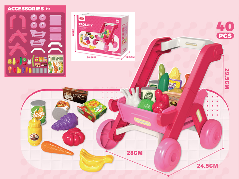 40PCS Shopping Cart